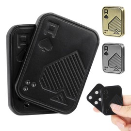 Fidget Toys for Adults, Metal Magnetic Fidget Slider, EDC Poker Cards Fidget Toys, Cool Desk Toys Fidget Clicker, Cool Gadgets for Anxiety and Stress, Unique Gifts for Men ADHD Adults