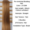 24/27 Kinky Braiding Hair Pre stretched Hypoallergenic Synthetic Ez Braid
