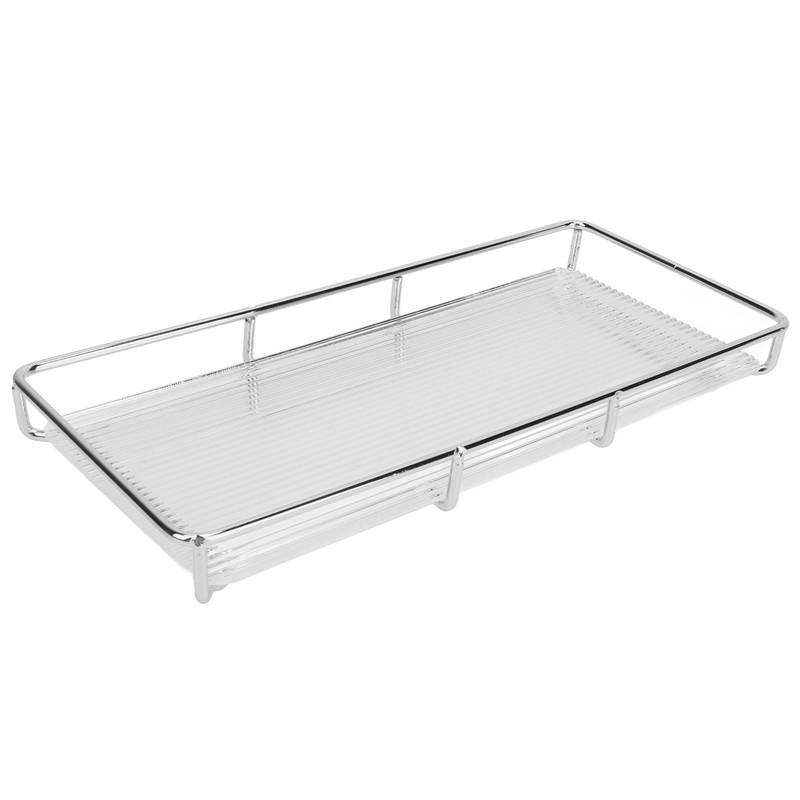 Bathroom Countertop Tray Stainless Steel Acrylic Modern Minimalist Design Space