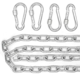 AMANKA 2 x 230 kg Hanging Chair Chain - 100 cm Suspension - 4 Carabiners - Swing Hammock Punch Bag