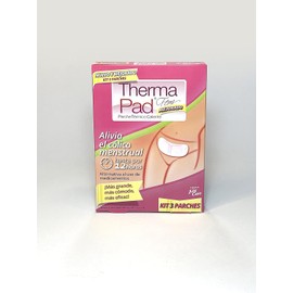 Therma Pad Fem 3 Parches Termicos Para El Alivio De Los Clicos Menstruales, kit mensual 3 parches, 20 x 9.5 cms, abarca todo el vientre bajo, alivio  