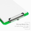 Piasoenc Plastic Clipboards, Translucent Clip Board with Low Profile, Green