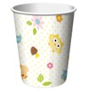 Creative Converting PC377128 Happi Tree Owls Paper Cups I Disposable