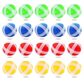 Pack of 20 Velcro Balls, Children's Darts Erstaz Balls, Throwing Game Disc Replacement Balls, for Indoor Outdoor Children Adults Party Velcro Game