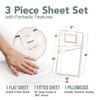 TEXAS LINEN CO. 100% Organic Cotton Percale Sheets - Twin