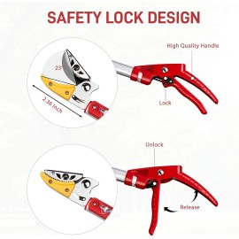unbranded 4.4-7.2FT Extendable Tree Pruner,Pruning Trimmer Long Reach Pole Saw,Telescopin