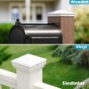 Siedinlar 4x4 Pyramid Post Caps Waterproof Outdoor Post Cover, Fits