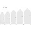 JKDMJF 6.6 FT White Doubleside Arch Backdrop Stand Cover -
