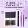 Lash Clusters Kit for Eyelash Extensions: DIY, Natural, Fluffy, Wispy,
