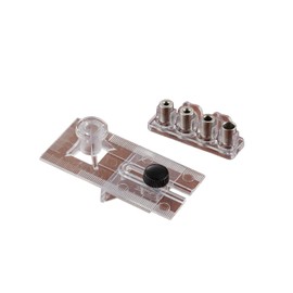 Clover Drill Guide for 0.1 inch (2.5, 3, 4, 6 mm) 71-142 Clear