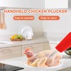 Zupixfer Chicken Plucker Machine | Handheld Feather Removal for Chicken,