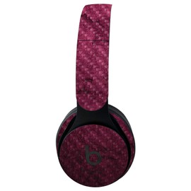 MightySkins Carbon Fiber Skin for Beats Solo Pro Wireless Headphones - Pink Gravel | Protective, Durable Textured Carbon Fiber Finish | Easy to Apply, Remove, and Change Styles | Made in The USA
