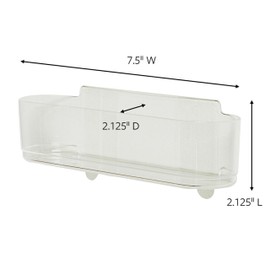 Command Medium Caddy, Holds up to 2 lb, 7.5" x 2.1" x 2.1", 1 Caddy with 4 Command Strips, Damage Free Organization Wall Mount to Cabinet, Kitchen, Pantry, Closet, or Under Sink