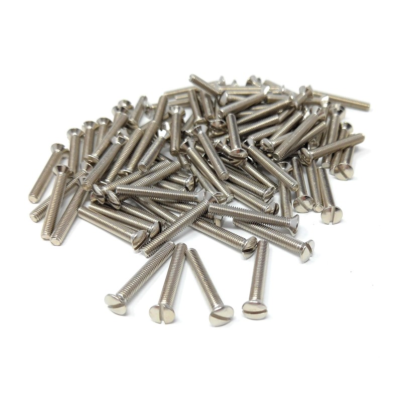 M3.5 Slotted Raised Countersunk Electrical Socket, Faceplate, Surface, Light Switch