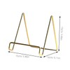 LABRIMP Golden Metal Electroplated Book Stand Portable Desktop Holder for