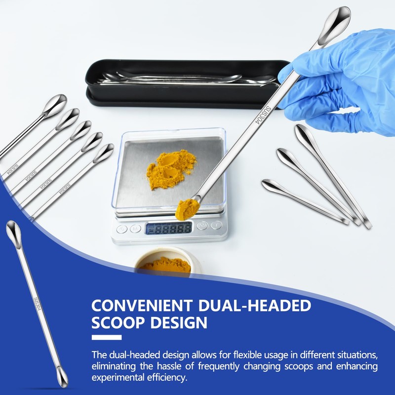 Artcome 23 Pcs 304 Stainless Steel Micro Spoop & Lab