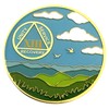 13 Year Sobriety Countdown Alcoholics Anonymous, Anniversary AA Medallion, Chip,