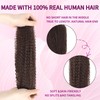 Geogroket Afro Kinkys Bulk Human Hair for Permanent Micro Locs/Twists/Braids/Repair