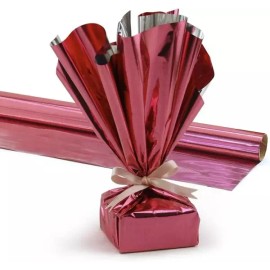 Hygloss 하이글로스 프로덕츠 마일라 기프트 랩 롤 24인치 83피트 가방 선물 적합 핑크 바구니에 High Gloss Products Mylar Gift Wrap Roll 24 Inches 83 Feet Bag Suitable for Gifts in Pink Basket [Black]