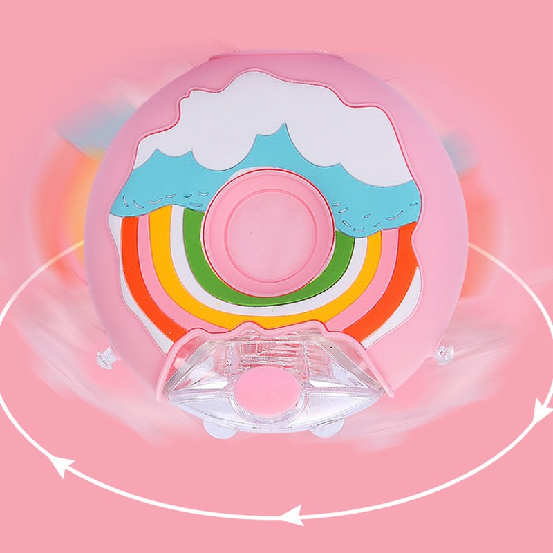 Doughnut Bottle 380ML Cute Leakage Proof Portable BPA Free Silicone