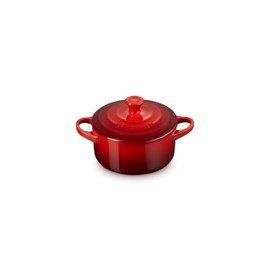 Le Creuset Stoneware Mini Round Cocotte, 14 oz., Cerise