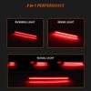 ADIIL 2PCS Red Lens Red LED Rear Fog Light Bumper