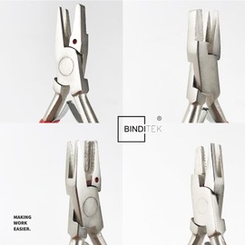 Binditek 1 Pack Coil Crimpers Pliers, Heavy Duty Hand Held Coil Binding Pliers, Coil Cutting and Crimping Plier for Plastic Spiral Binding Spines, for Students and Coworkers