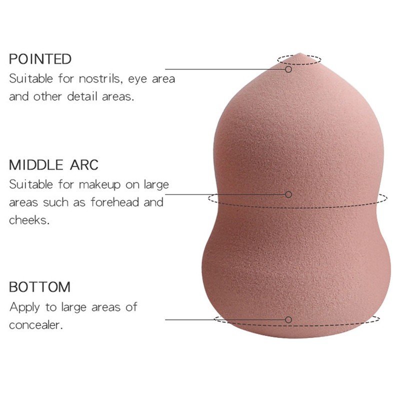 MAANGE 8pcs Sponge Makeup Blender Wet Dry Dual Use Cosmetic