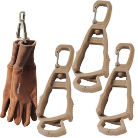 Haojiaho Pack of 3 Glove Clips, 360° Rotatable, Glove Holder, Grabber Holder for Work Glove, High-Strength Glove Clip, Glove Storage, Loss Prevention, Towel Clips, Hat Clips