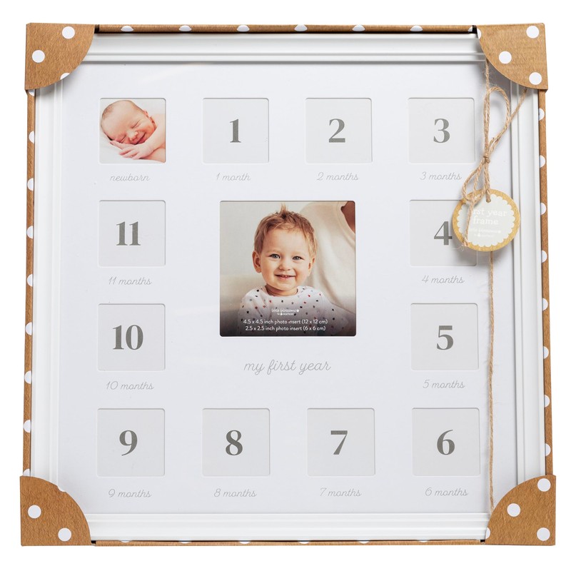 Little Blossoms Little Love First Year Frame, Baby's Twelve Months