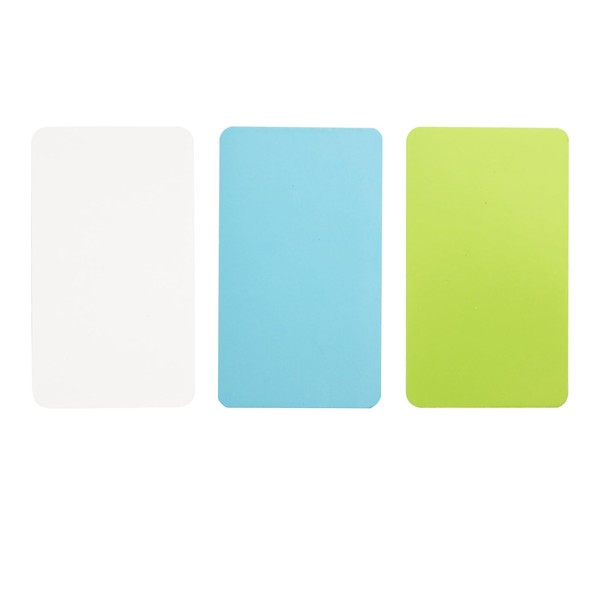 Pack of 300 Double-Sided Flashcards Blank, Colourful Flipchart Paper, Ideal