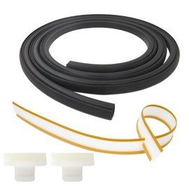 154827601 Door Seal + 809006501 Tub Gaskets + 154701001 Splash Shield - Dishwasher Bottom Door Seal Combo Kit Compatible for Frigidaire, Kenmore