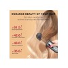 Ruidla Hair Straightener Comb Matte Gray Hair Straightener Brush Straightening