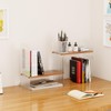 BYCY Double H Display Bookshelf Desktop Organizer Office Storage Rack