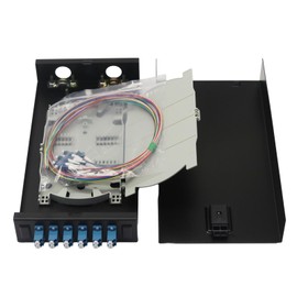fyboptwu - 6 LC Duplex Singlemode Couplers 12 Core LC UPC Box Fiber Optic Cables Wall Mount Fiber Enclosure with Singlemode LC-UPC Kit (Includes Couplers and Pigtails)
