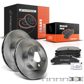 A-Premium 11.26 in (286mm) Front Vented Disc Brake Rotors + Ceramic Pads Kit Compatible with Ford, Mazda & Mercury Models - Explorer 1995-2001, Ranger/B3000/B4000 1998-2002, Mountaineer 1997-2001, 4WD