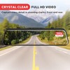 Pyle Dual Dash Cam Rearview Mirror, 1080p Full HD Front