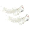Premier Christmas Decoration 16cm 2 Pack Clip on Birds with