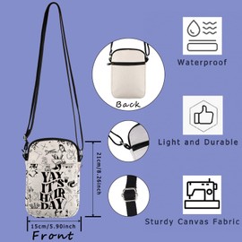 FUNYSO Yay It's A Hair Day Gift Hair Stylist Gift Barber Hair Stylist Appreciation Gift Hair Salon Dresser Crossbody Bag (HAIR DAY cb UK)