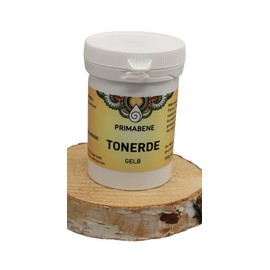 Primabene, Yellow clay - ideal for normal but also sensitive skin - stimulates and strengthens the skin - for face masks, scrubs, creams and hair treatments - (1 x 250 g)