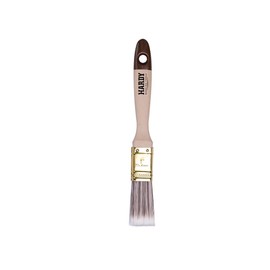 HARDY WORKING TOOLS Flat Brush Set 6 Pieces - 25 mm Width, Paint Brush Set with Wooden Handle, Paint Brush Series *45*, 6 Pieces, Brush Set A0205-450610