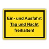 tradercat Einfahrt Tag und Nacht freihalten Sign Sticker Made of