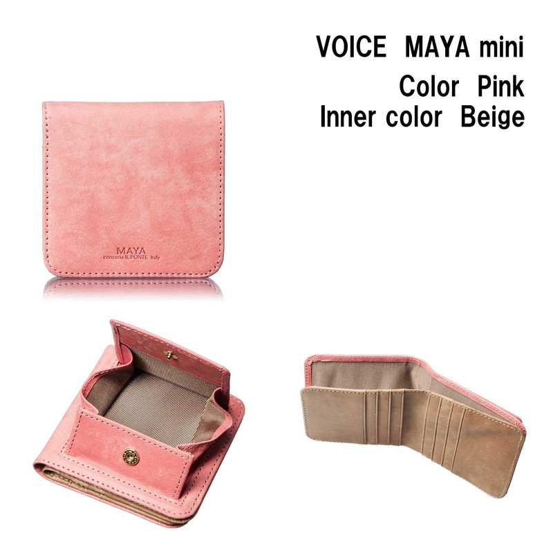 [VOICE] Italy IL PONTE Maya Women's Bifold Mini Wallet, Only