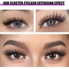 Cluster Eyelashes Extensions 40D 0.07 D Curl DIY Individual Eyelash