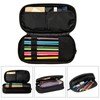 Large Storage Black Pencil Case Sports Pencil Box for Boys