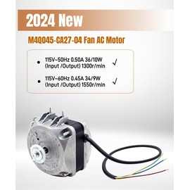 for ebm-papst M4Q045-CA27-04 Fan AC Motor,115V 36/10W 0.50A 50/60Hz 1550RPM,Shaded Pole Condenser Motor for Refrigeration Equipment,Freezer