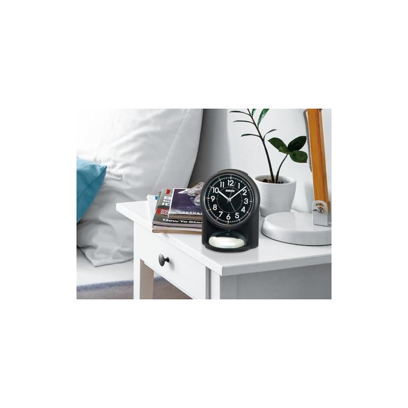 Seiko Clock Alarm Clock Table Clock Analog Loud Black PYXIS