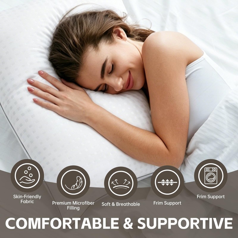 HIMOON Bed Pillows for Sleeping Set of 2,Standard Size Cooling