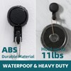 TAILI 4 Pack 360° Rotatable Powerful Suction Cup Shower Hooks