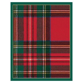 Caspari Plaid Bridge Tally Sheets - 12 Sheets